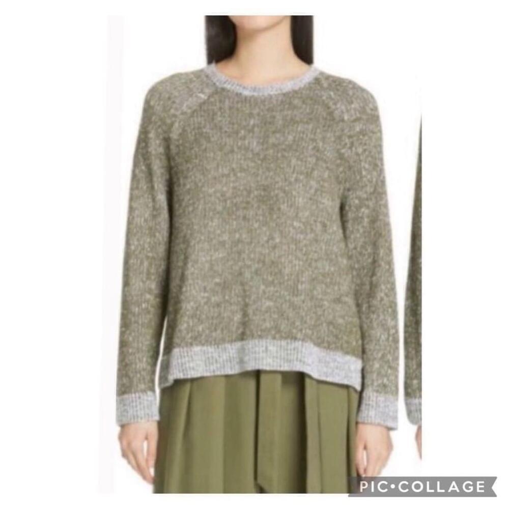 EUC Eileen Fisher Contrasting Cuff Sweater | Size Small Petite - Picture 9 of 9